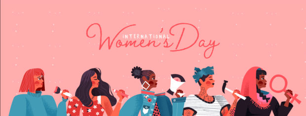 Women's Day Card Of Diverse Women Social Team