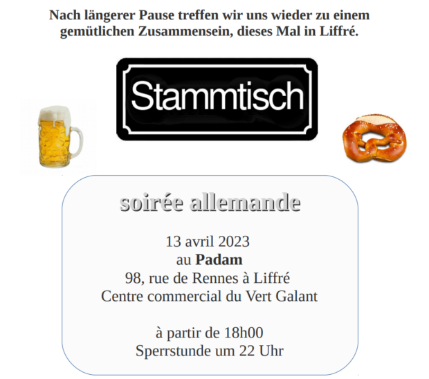 Soirée Allemande à Liffré