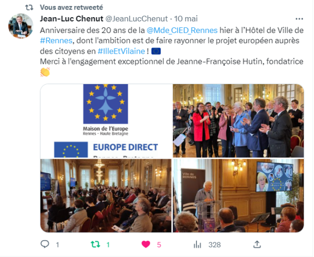 Tweet Jean Luc Chenut
