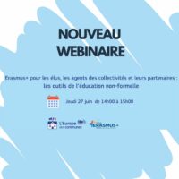 Webinaire : Erasmus+ pour les élus locaux, les agents des collectivités et les acteurs du territoire