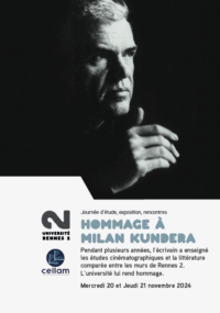 Hommage à Milan Kundera à l'Université Rennes 2 @ Université Rennes 2