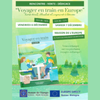 Rencontre & Vente & Dédicace du livre "Voyager en train en Europe" @ Maison de l'Europe de Rennes et Haute Bretagne Centre EUROPE DIRECT W353001576