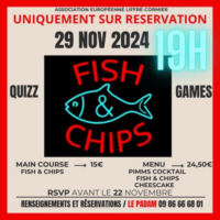 Fish & Chips : quizz and games @ Association Européenne Liffré-Cormier (AELC)