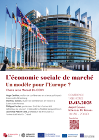 Conférence "L'économie sociale de marché : un modèle pour l'Europe ?" @ Amphi Erasme - Sciences Po Rennes