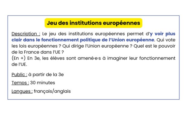 Jeu Des Institutions Européennes 2 2
