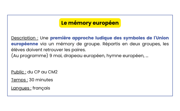 Mémory Explication